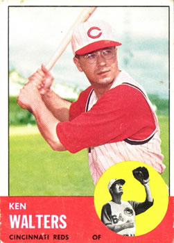 1963 Topps Baseball Cards      534     Ken Walters